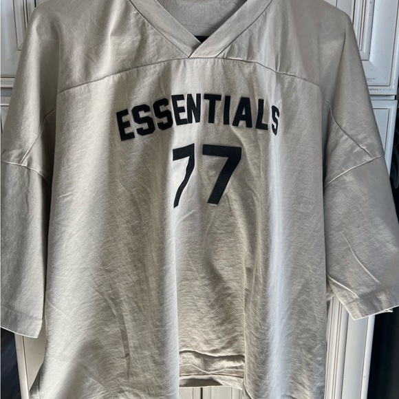 Fear of God Essentials Women's Football 77 T-shirt Wheat L - Picture 1 of 15